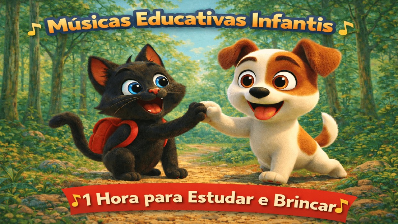 Músicas Educativas Infantis – 1 Hora para Estudar e Brincar