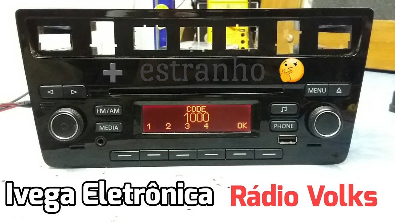 Rádio original VW  uma entrada + diferente, essa você ainda não viu