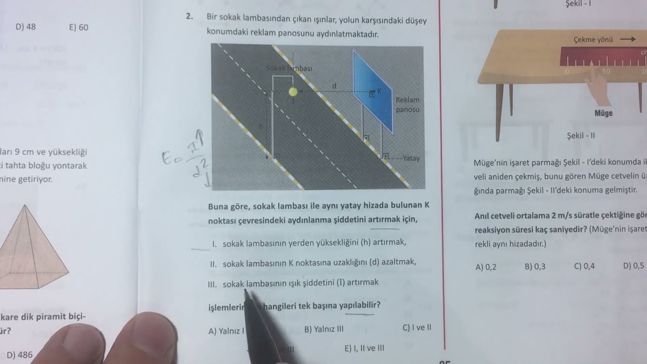 🌟ÖZDEBİR YAYINLARI  Türkiye Geneli 2.Deneme Sınavı TYT Fizik Soru Çözümleri (Y212)💫