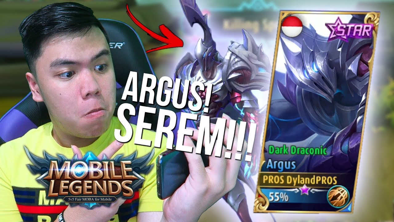 GILA! NEW SKIN STARLIGHT ARGUS KEREN ABIS COY!!! - Mobile Legends Indonesia #34
