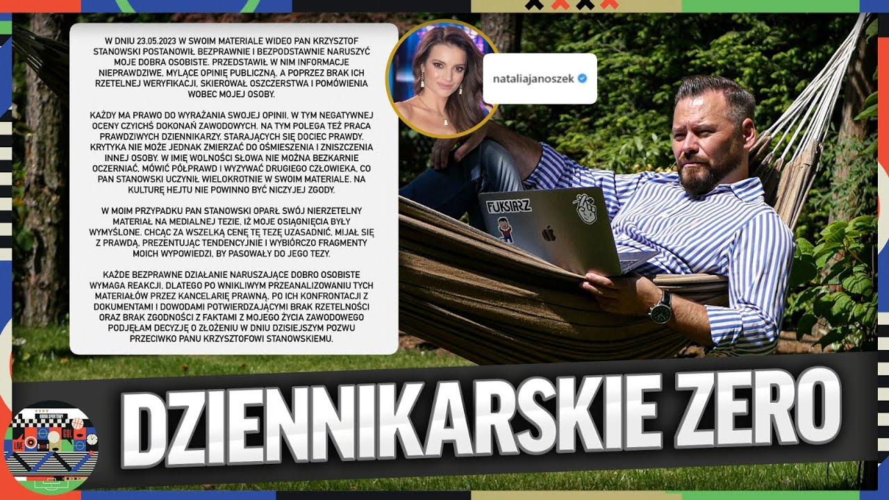 DZIENNIKARSKIE ZERO: PROCES Z NATALIĄ JANOSZEK