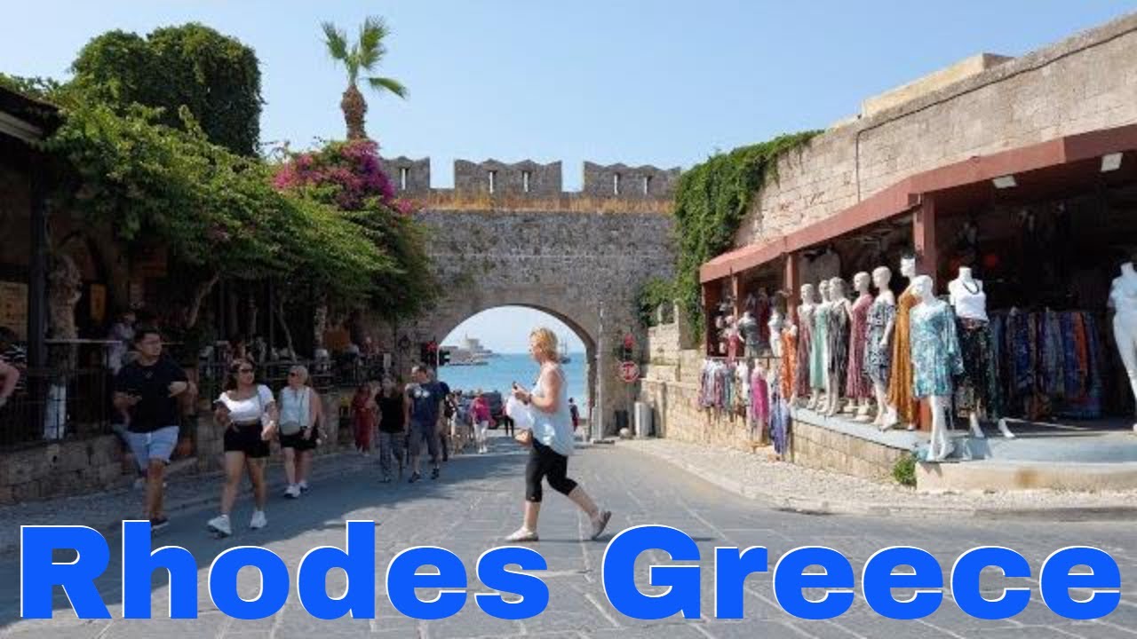 Walking Tour of Rhodes/Rhodos City, Greek Island, Summer 2022