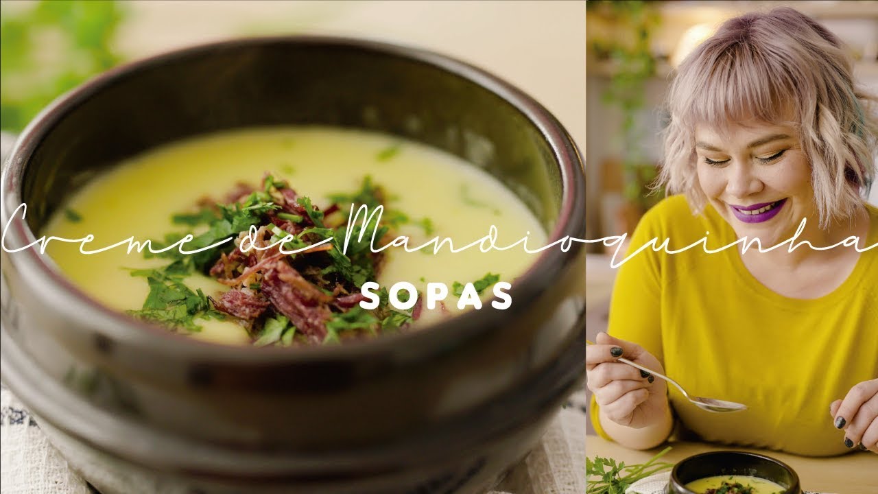 CREME DE MANDIOQUINHA E CARNE SECA | Sopas e Cremes