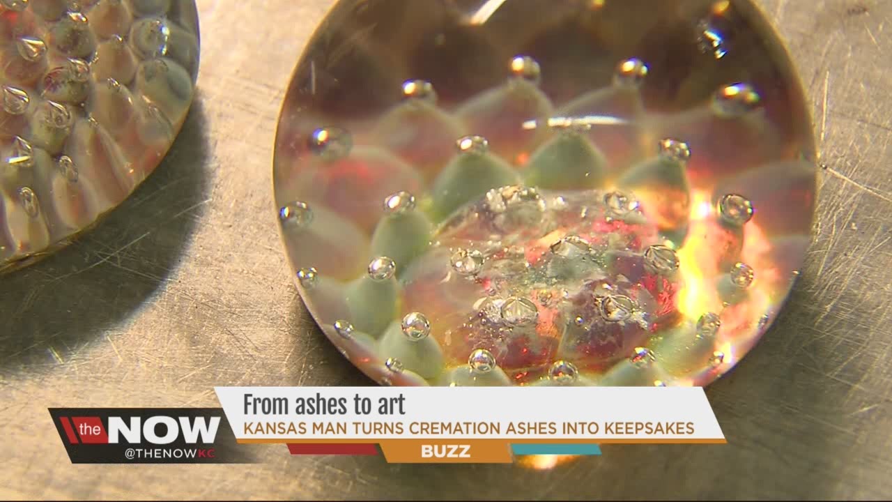 From ashes to art: Kansas man turns cremated ashes into keepsakes