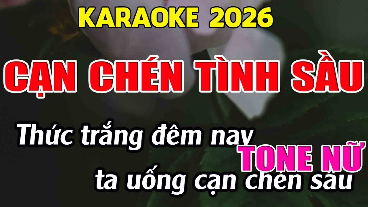Cạn Chén Tình Sầu Karaoke Tone Nữ Karaoke Giang Organ - Beat Mới