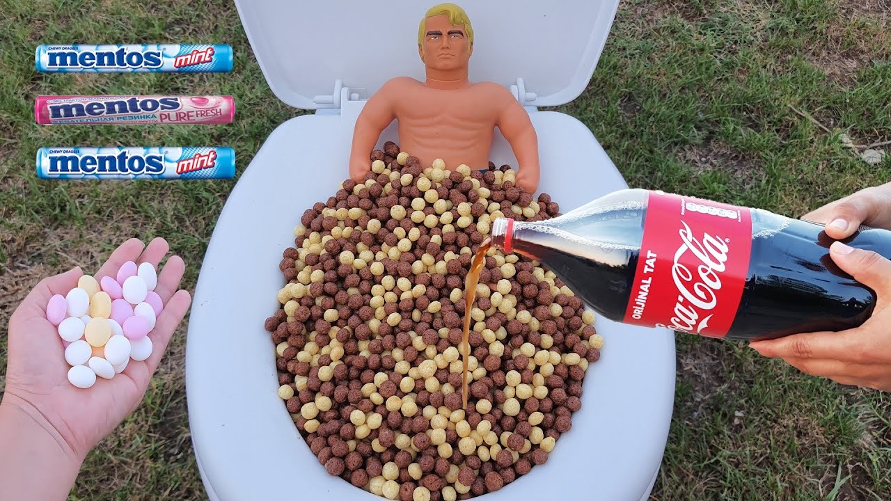Experiment Closet, Stretch Armstrong, Kokopops, Coca Cola, Fanta, Pepsi, Schweppes, Multivitamin and
