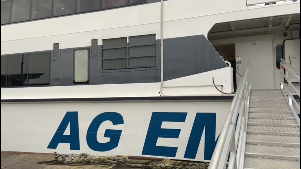 Premiere Nordlicht II neuer super Katamaran auf Borkum 26.11.2021