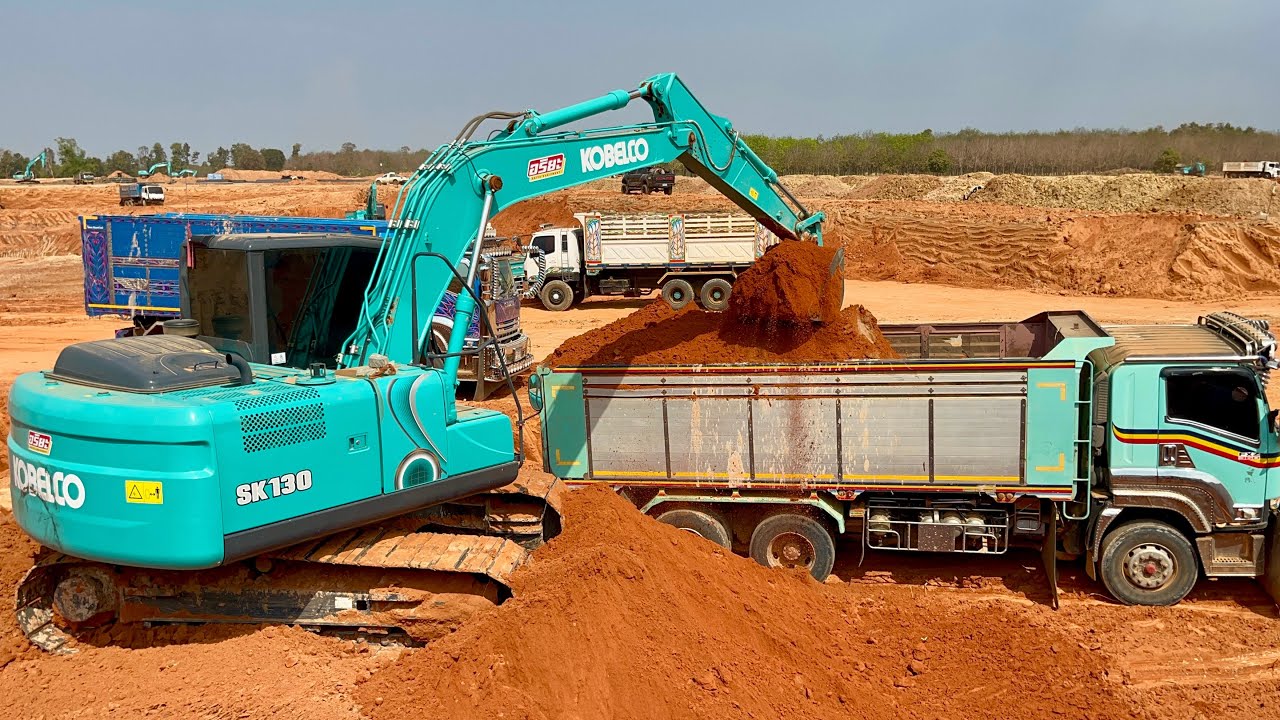 จัดไปเน้นๆทีมงานสายแบกแห่งโรงแป้งยโสธร ทีมงานโชคชัยกรุ๊ป Excavetor loading to dump truck EP.1859