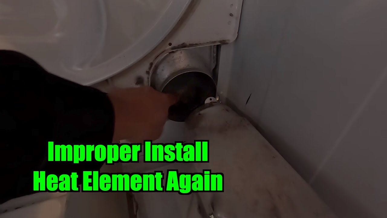 Kenmore Incorrectly installed heat element again