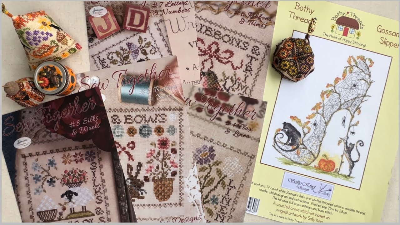 173. Готовые Sew Together от Jeannette Douglas и &laquo;туфелька&raquo; от Bothy Threads, продвижения Sanssouci