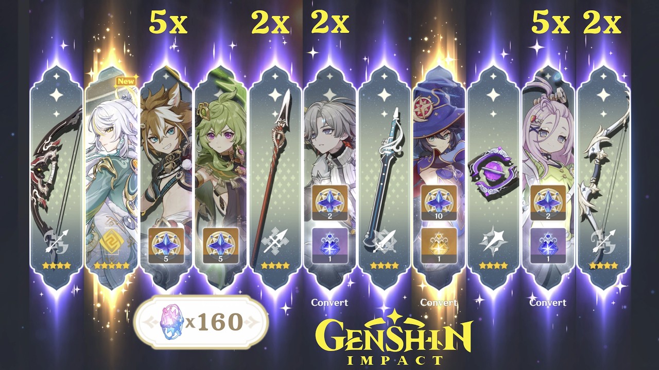 160 Pulls Zibai Banner + Pity Counter (Genshin Impact)