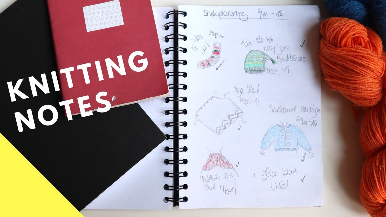 Staying organized with a knitting journal