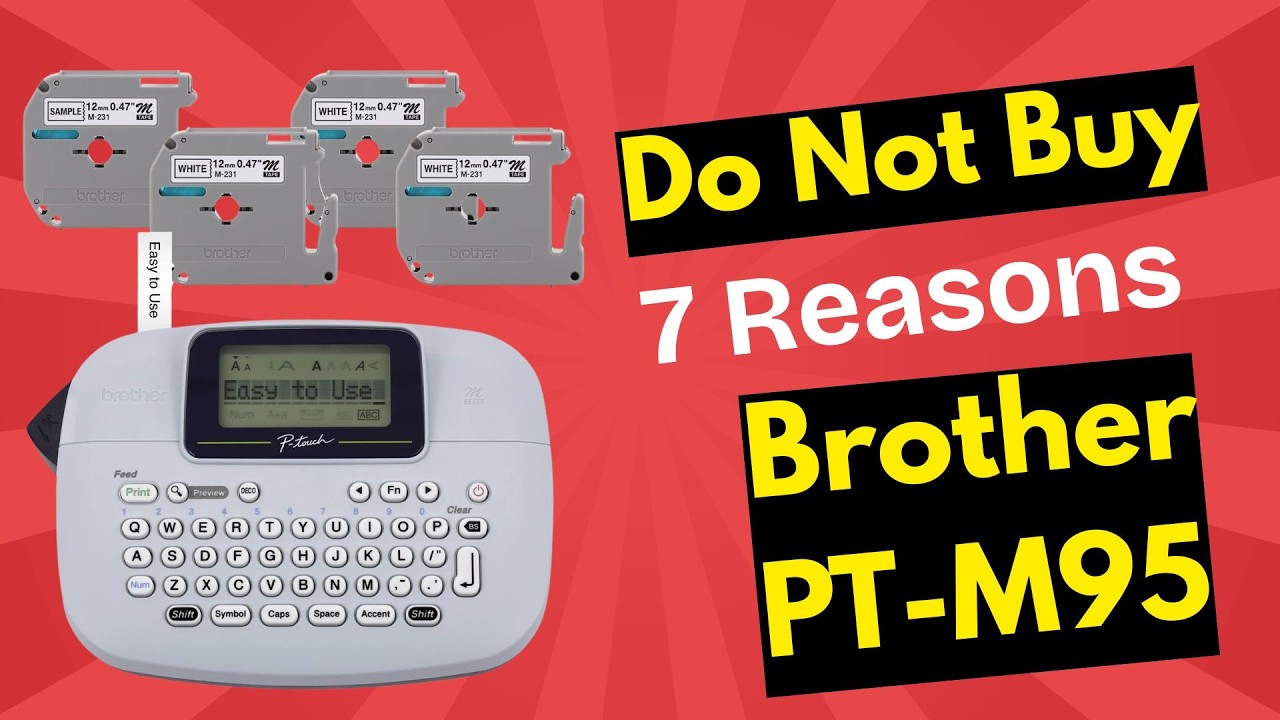 Brother PT-M95 Label Maker Review (Brutally Honest) | Battery Killer & Tape Waste?