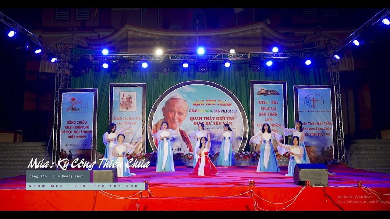 Múa Kỳ Công Thiên Chúa I sáng tác L m Hoàng Luật   nhóm Múa Giới trẻ Yên Vân