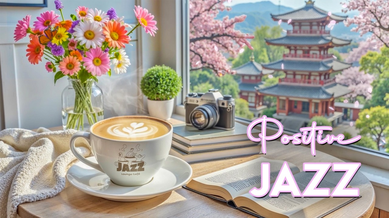 Positive Spring Jazz Cafe ~ Good Morning Jazz Music & Bossa Nova Instrumental for Work, Study