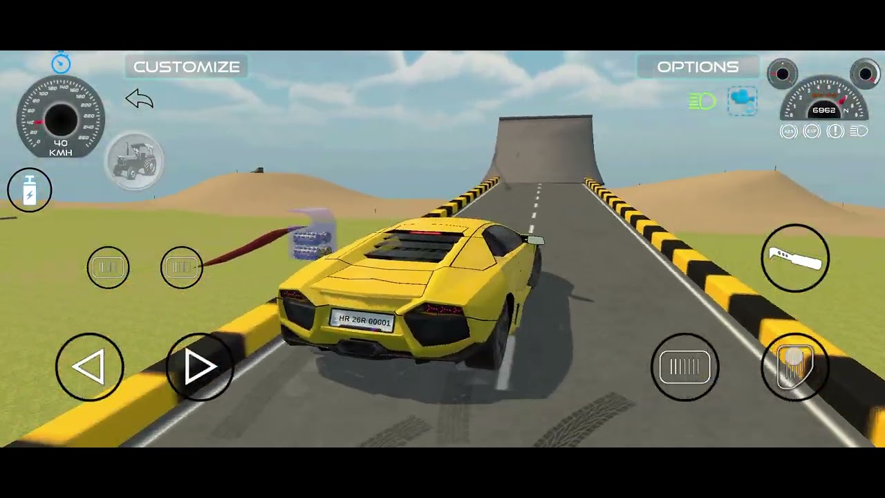 Lamborghini Car Driving In The Game! Indian Vehicles Simulator 3D Game #viral #trending #shortvideos