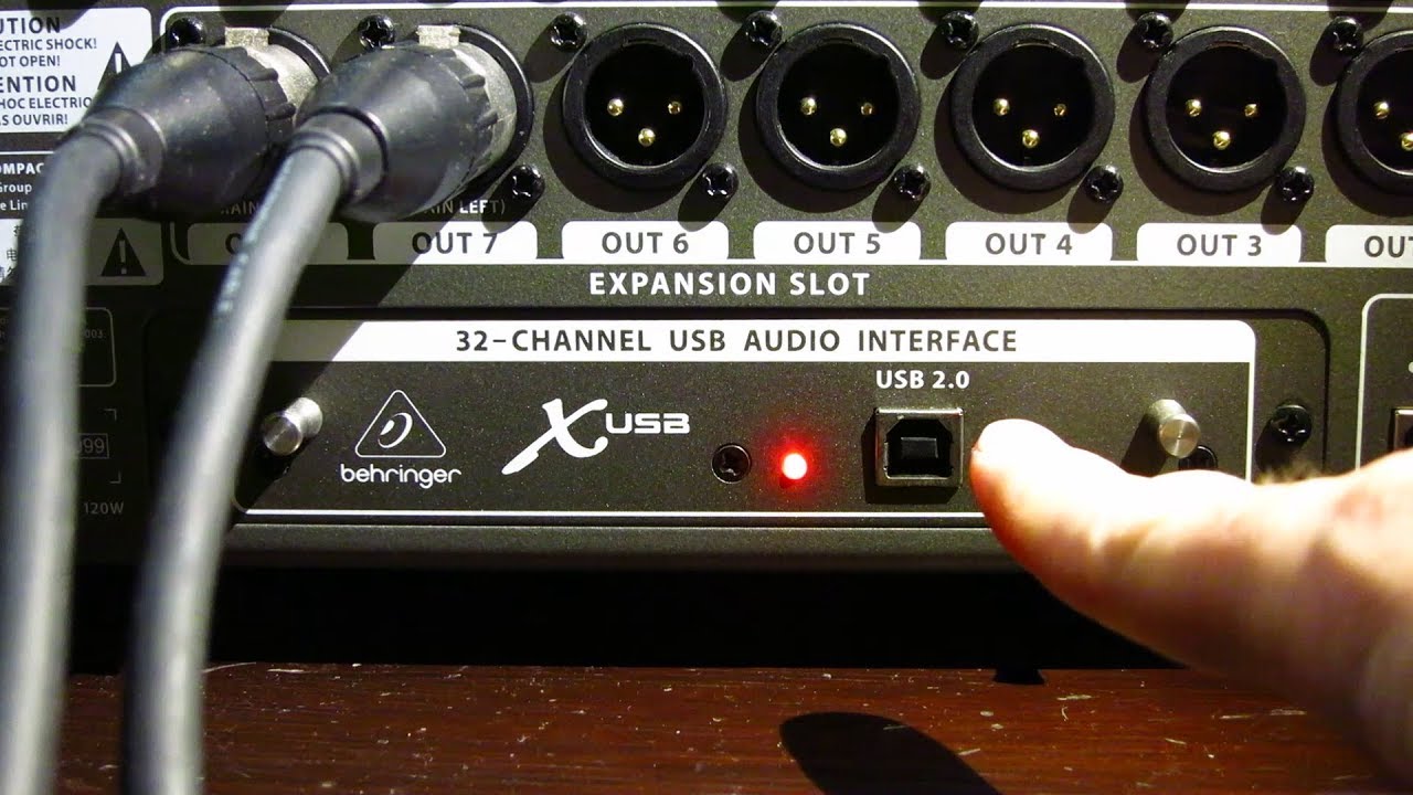 MESA DE MEZCLAS - GRABACIÓN MULTIPISTA a través del puerto USB en PREFADER - BEHRINGER X32