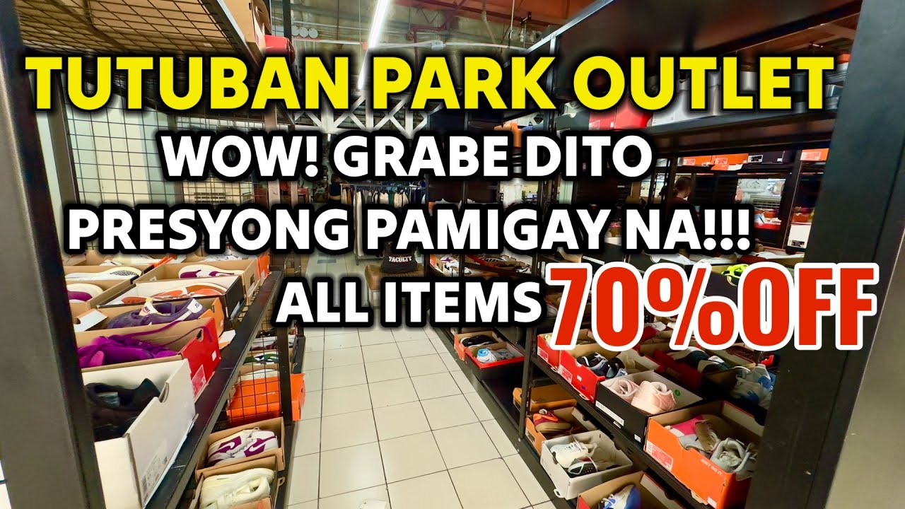 PRESYONG PAMIGAY DITO WOW! Grabeh 70% OFF sa lahat ORIGINAL NIKE ADIDAS dito sa Tutuban Park Outlet