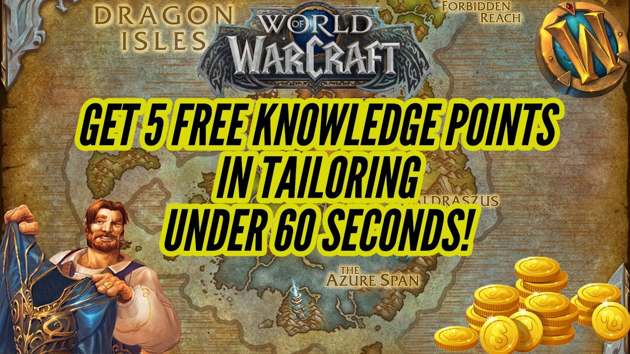 Get 5 FREE Knowledge Points in Tailoring UNDER 60 SECONDS! | World of Warcraft Dragonflight