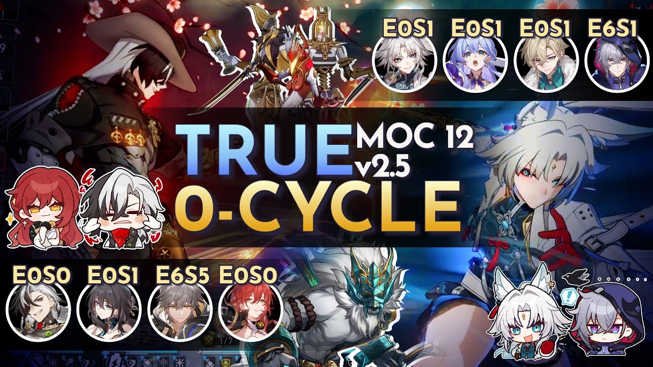 E0 Boothill + Himeko and E0 Feixiao + Moze Hunt Supremacy True 0 Cycle | 2.5/2.6 Memory of Chaos