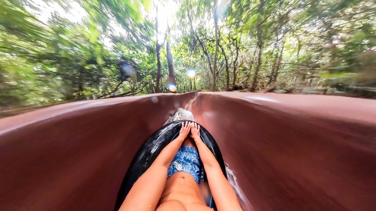 FULL POV: World's LONGEST Natural Waterslide (Costa Rica)