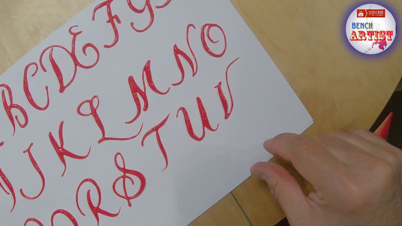 CAKE CALLIGRAPHY FOR BEGINNERS PART 1