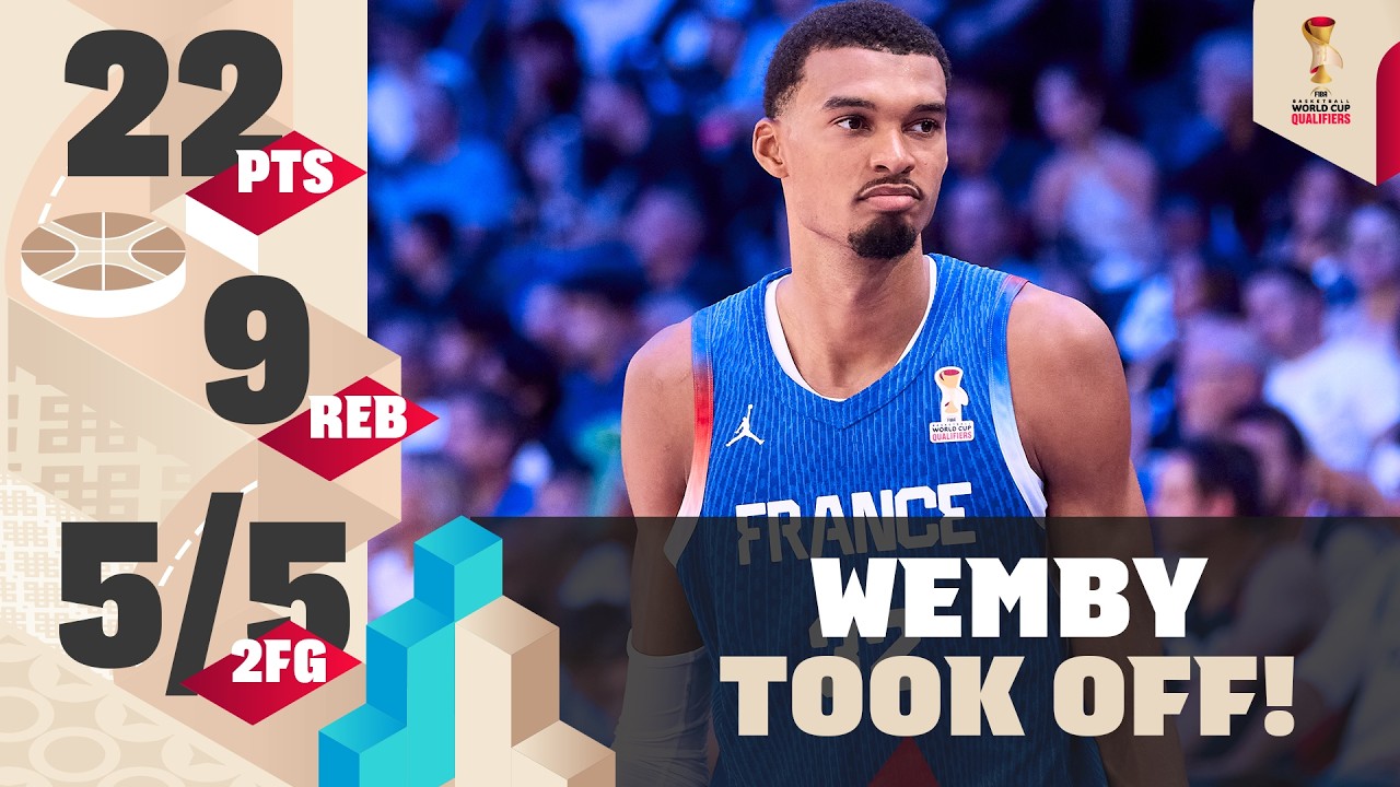 Wemby is back with France! | 🇫🇷 France v Slovenia 🇸🇮 | 2027 #FIBAWC Qualifiers