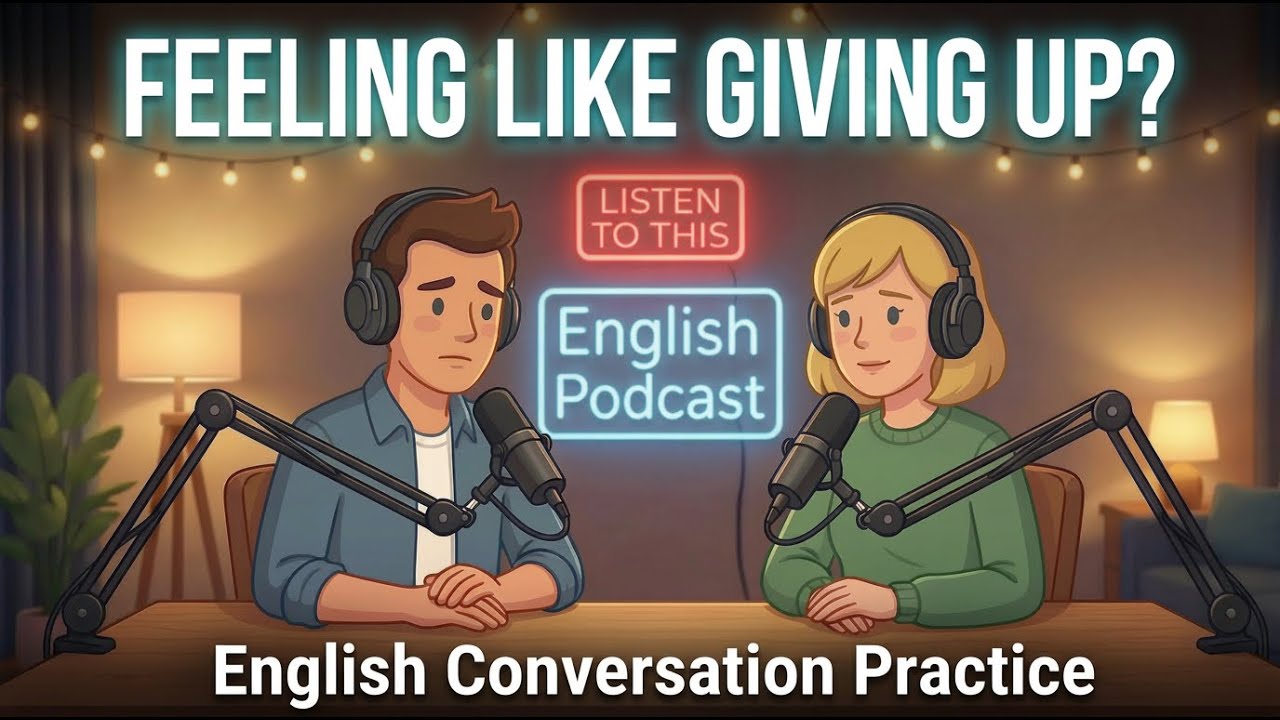 Don’t Give Up on English… Listen to This First 💛 | Easy English Conversation for Beginners