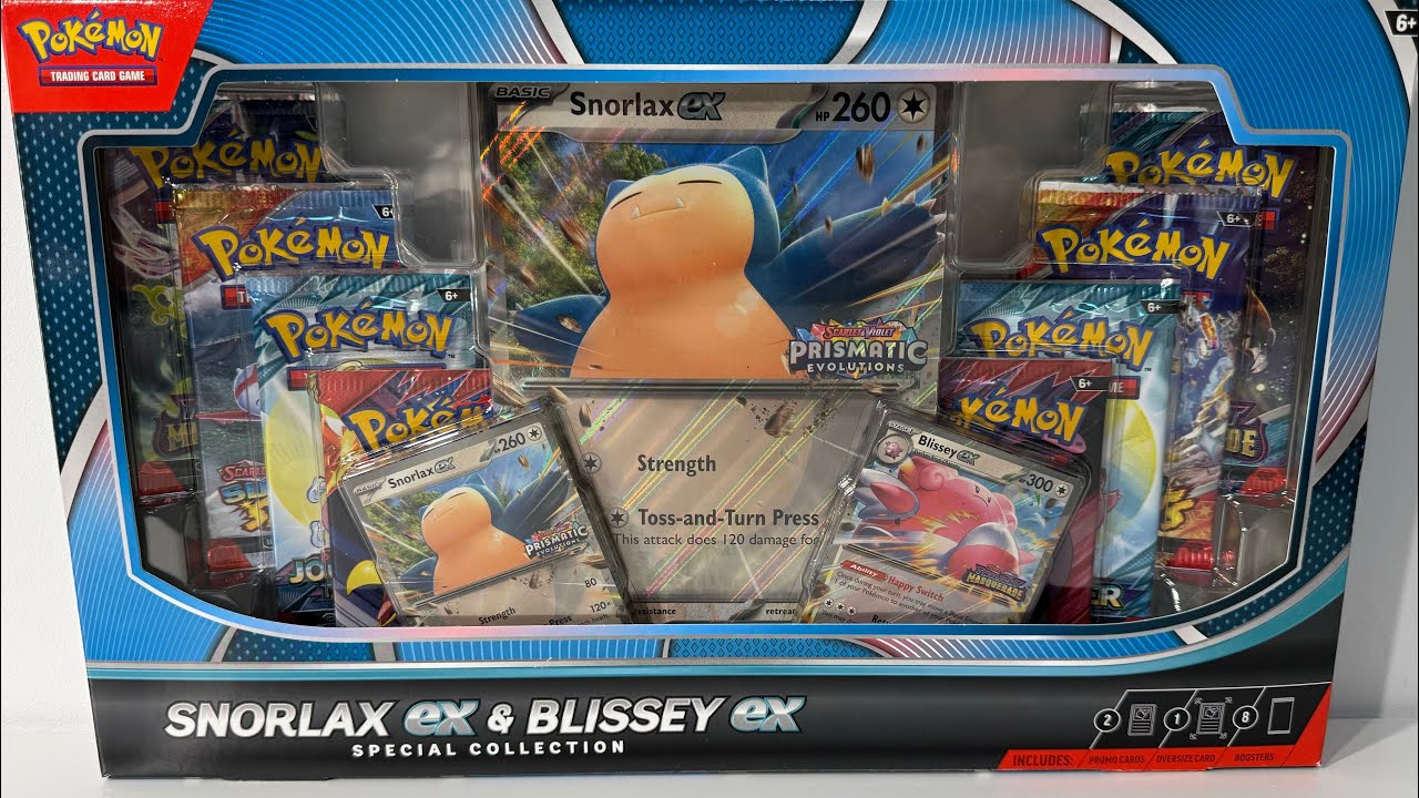 Pokémon TCG - Snorlax EX And Blissey EX Special Collection Box Opening