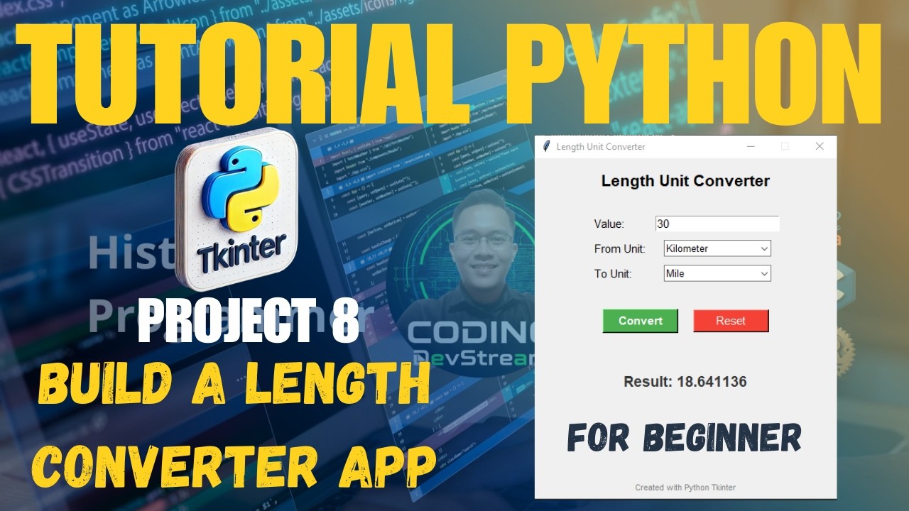 8 Project Based Learning Python - Build a Length Converter App + Source Code