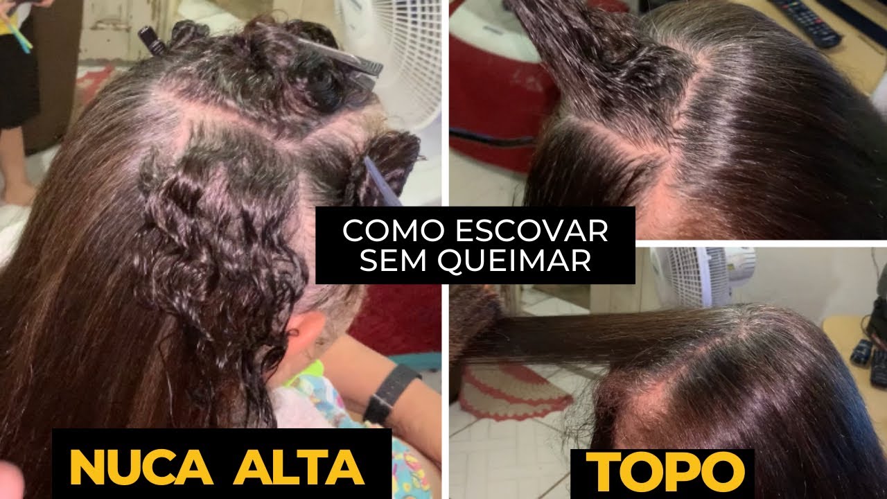 😱como Escovar NUCA ALTA  e TOPO muito simples