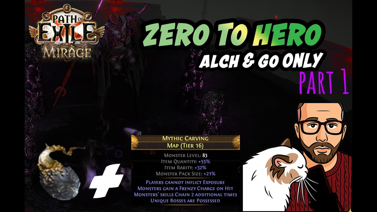 От нуля до героя - Alch & Go ТОЛЬКО Эпизод 1 Path of Exile 3.28 Mirage