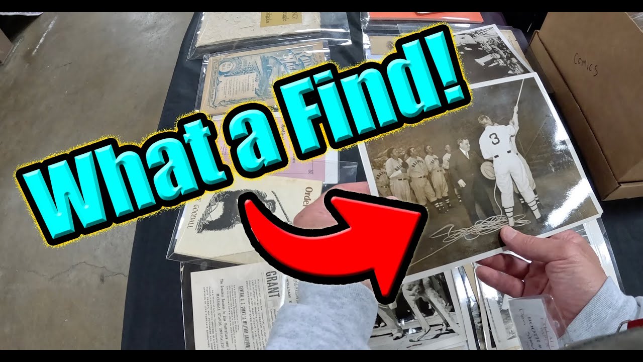 Found an Epic Piece of Babe Ruth Baseball Memorabilia #baseballmemorablia #allentownpapershow