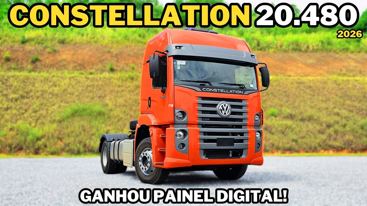 LANÇAMENTO VW Constellation 20.480 2026 agora com Painel Digital!