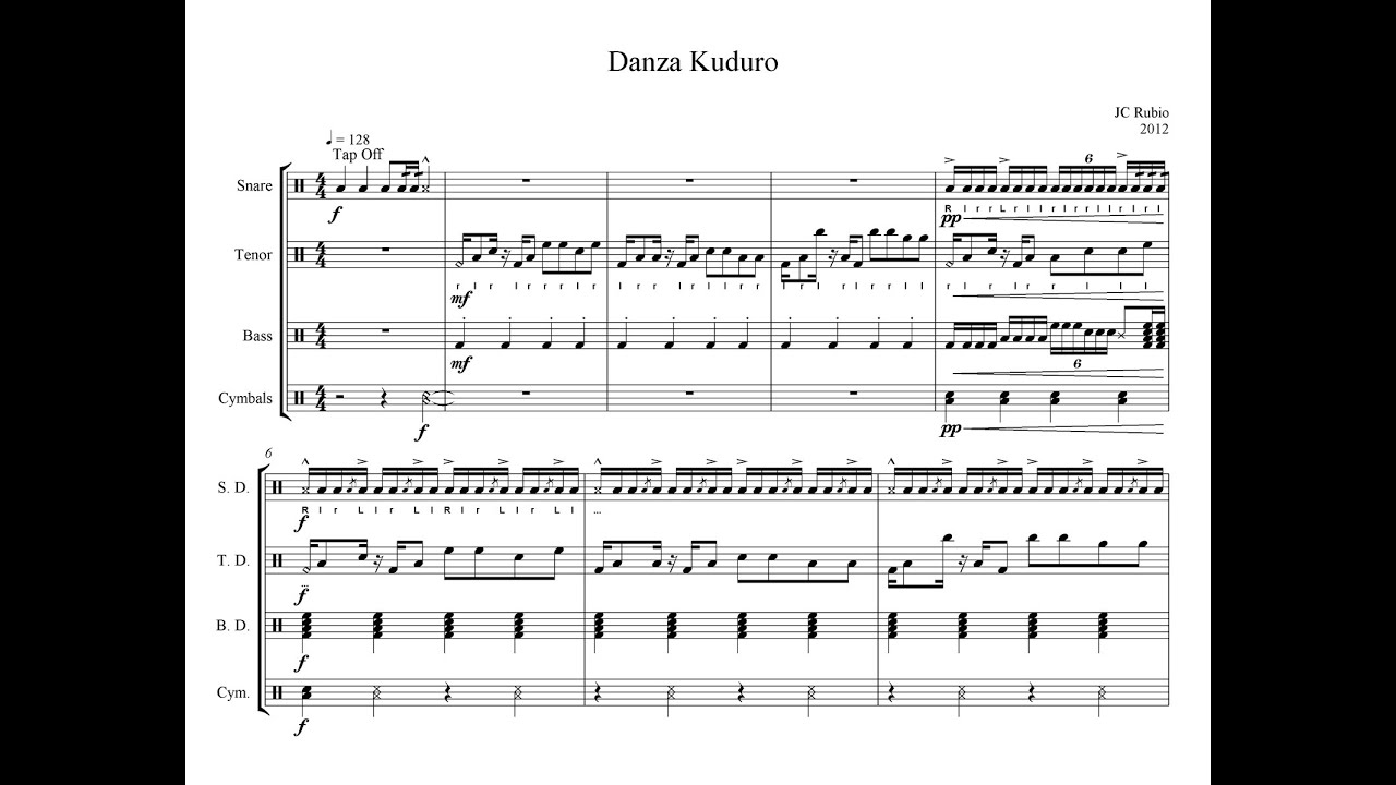 Danza Kuduro - Drumline Cadence