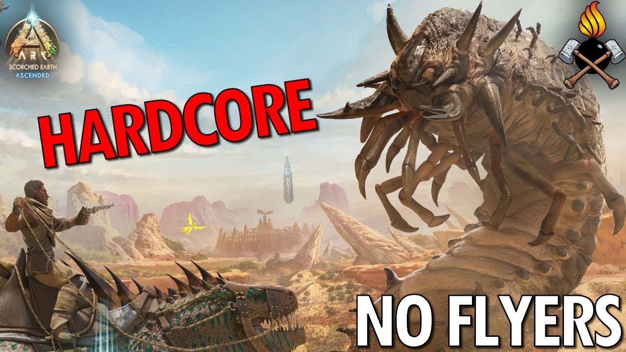 Getting destroyed on Scorched Earth [ARK: Scorched Earth - Hardcore No Flyers] E01