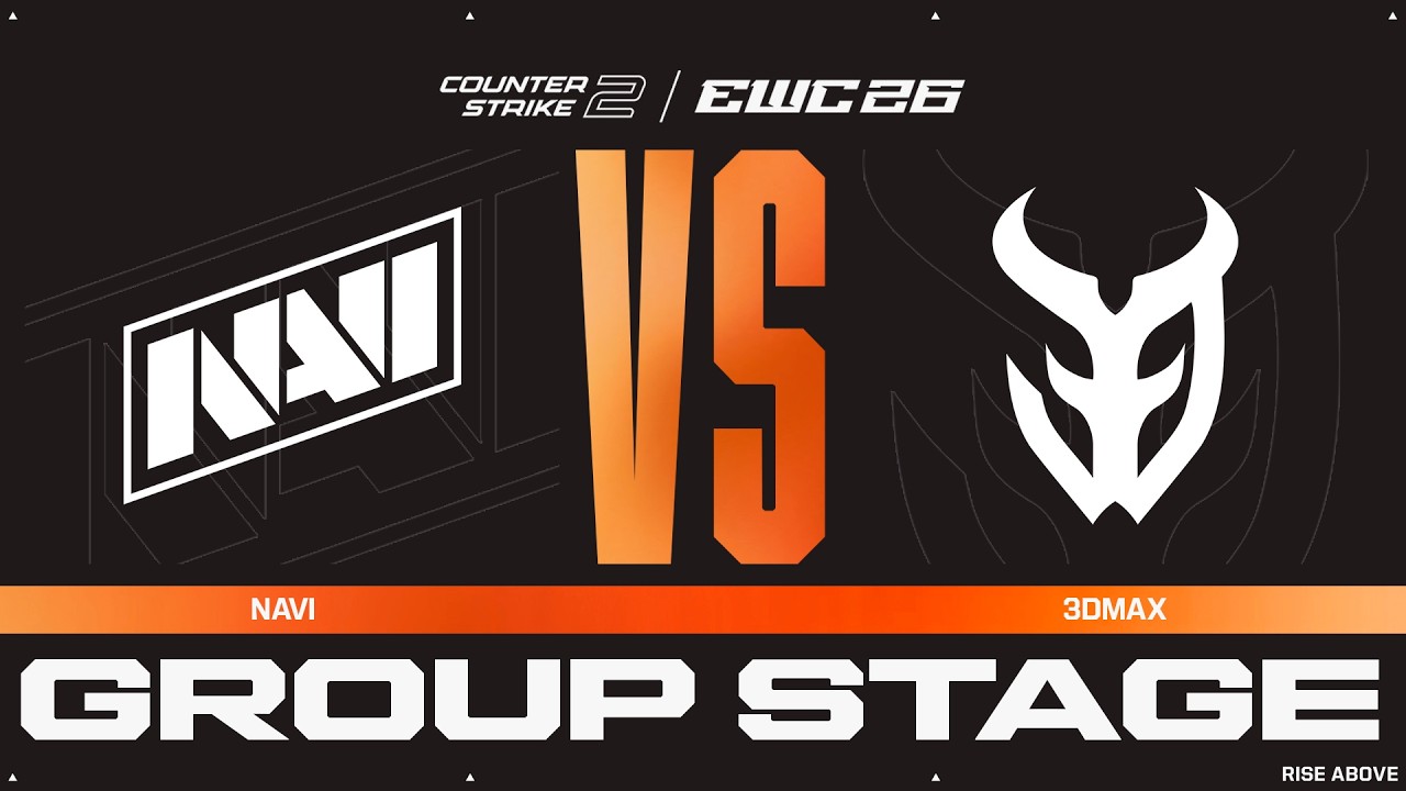 NAVI vs. 3DMAX | CS2 at EWC 26 - Group Stage - VOD