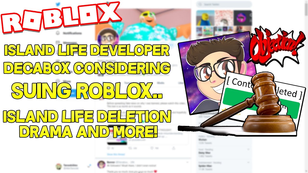 Island Life DELETED.. DecaBox SUING Roblox.. Yikes!