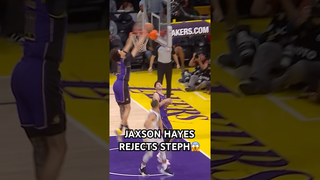 Jaxson Hayes erases Steph Curry&rsquo;s layup