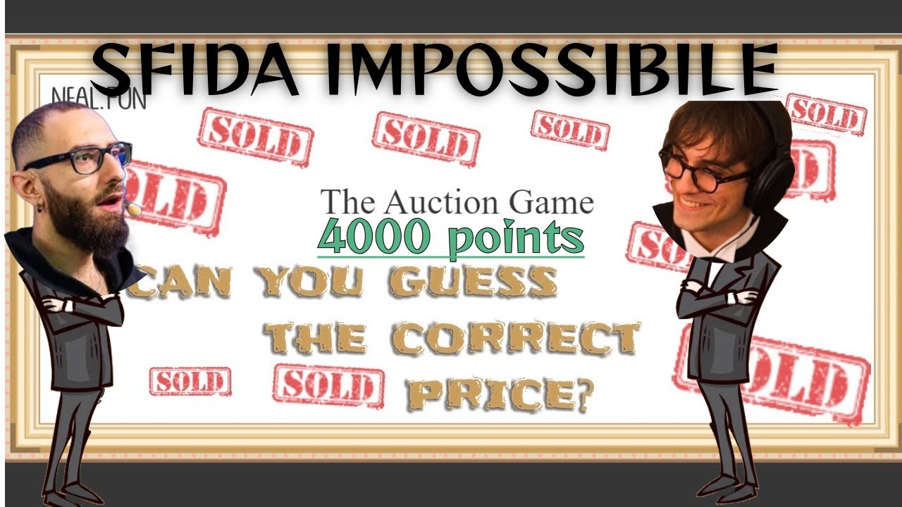 BLUR e MARZA PROVANO a FARE 4000 PUNTI su THE AUCTION GAME-sfida IMPOSSIBILE