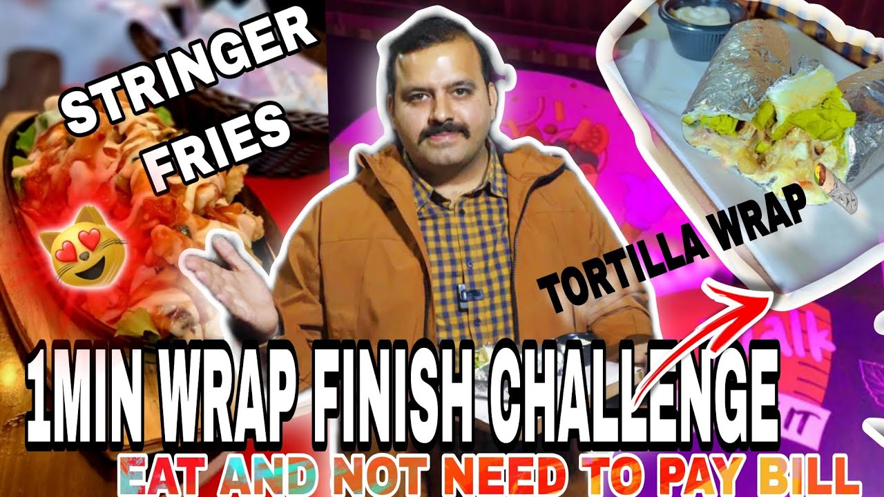 EAT WRAP IN 1MIN AND NOT NEED TO PAY BILL!!!😱 || MOON WALK CAFE 🤗||  FT SALMAN ALI