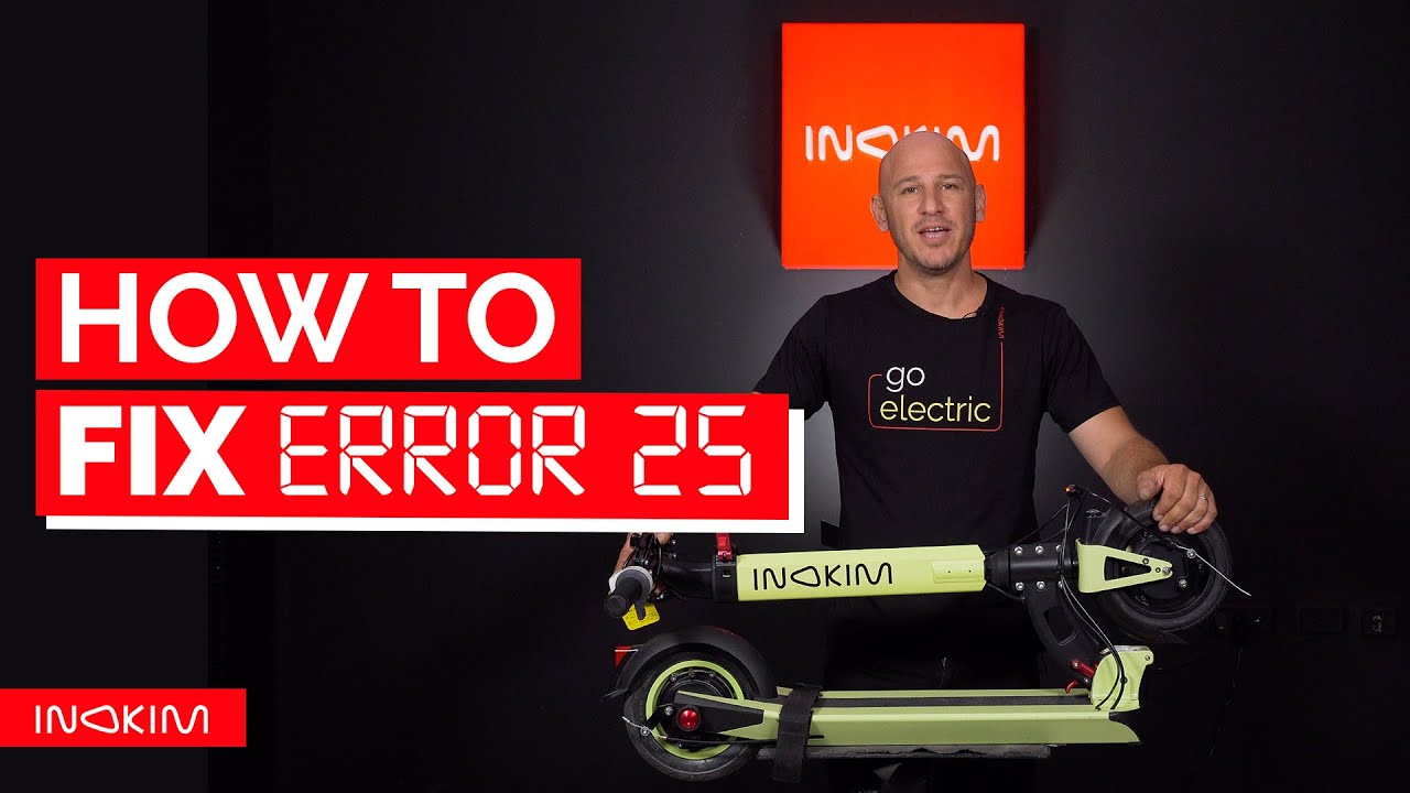 How to FIX ERROR 25 | Inokim Light electric scooter