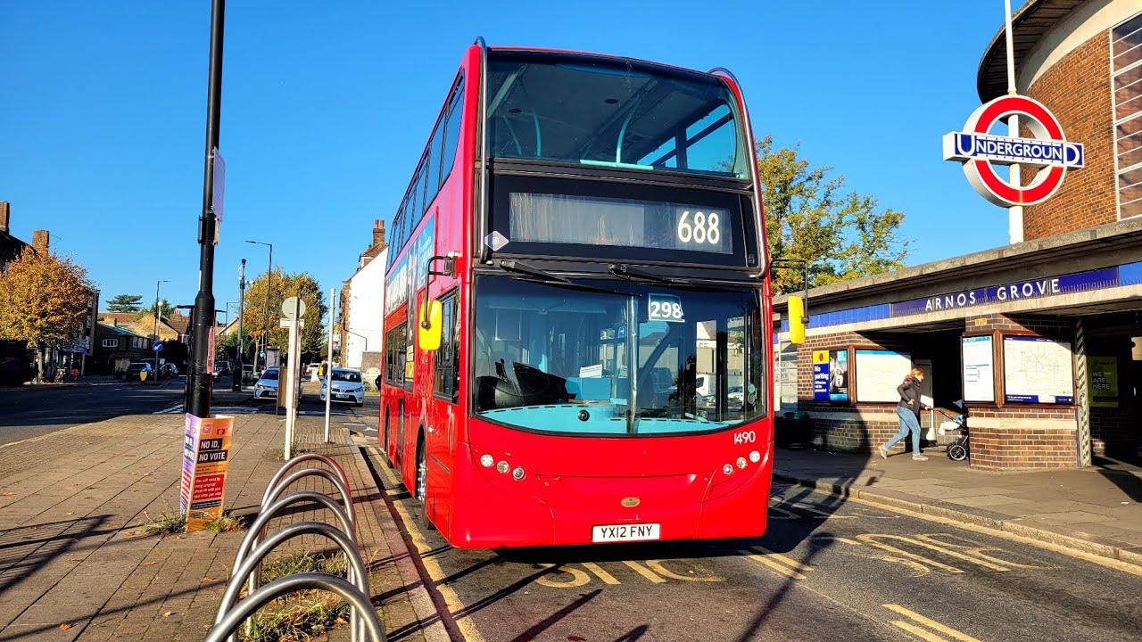 FRV | UNŌ Route 298 | Arnos Grove - Potters Bar | 1490 - YX12 FNY | Enviro 400 |