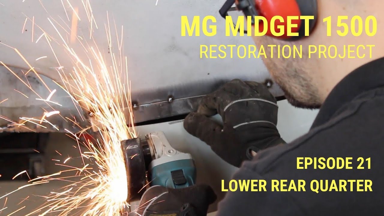 MG Midget 1500 Restoration - Lower Rear Quarter Repair