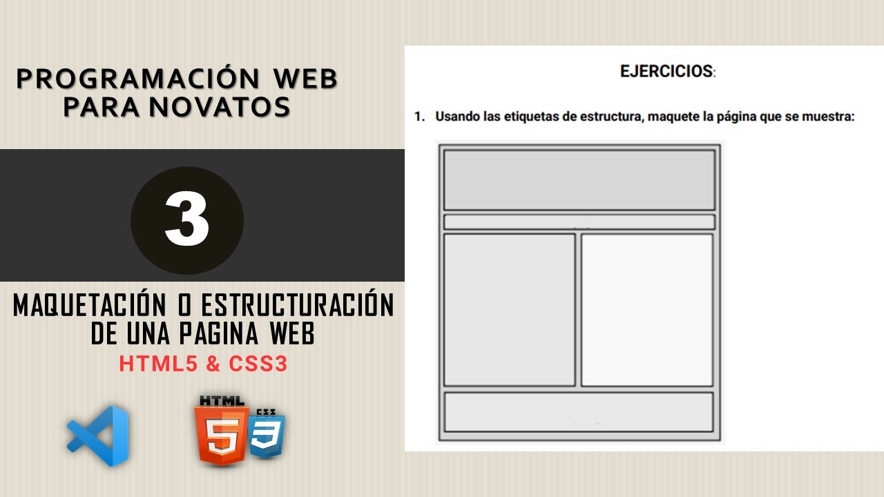 Maquetación con HEADER, NAV, MAIN, SECTION, ARTICLE, ASIDE, FOOTER, DIV.☝HTML5 y CSS3⛳ paso a paso