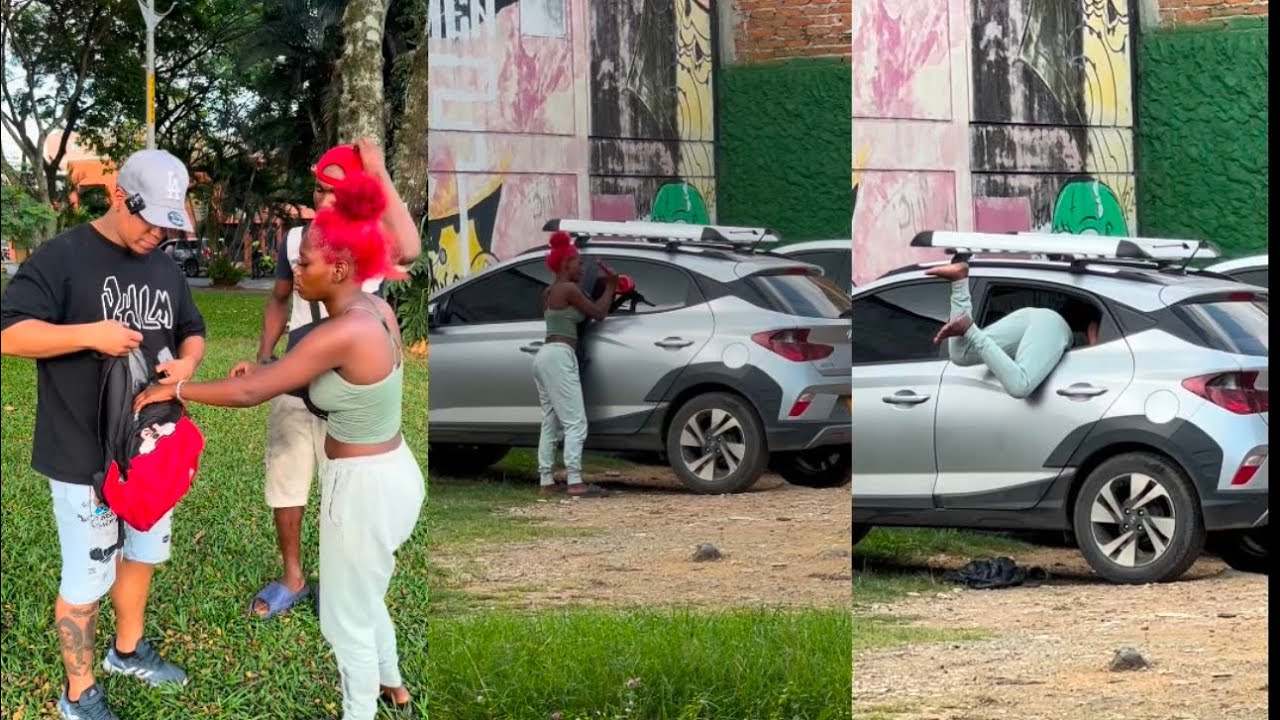 ASÍ ABRE LOS CARROS ESTA PELI ROJA, NUEVA MODALIDAD ❌
