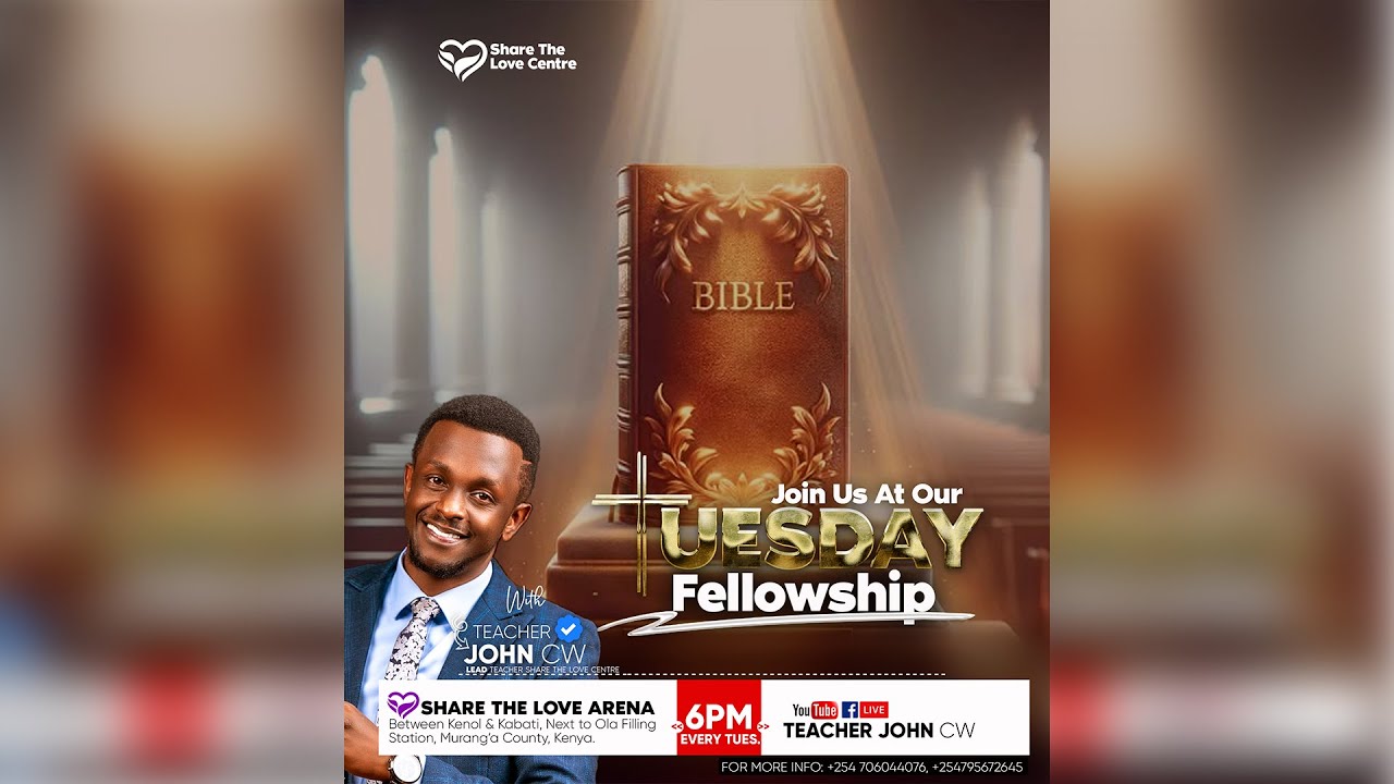 TUESDAY FELLOWSHIP  WITH TR.JOHN CW  || 22-10-2024
