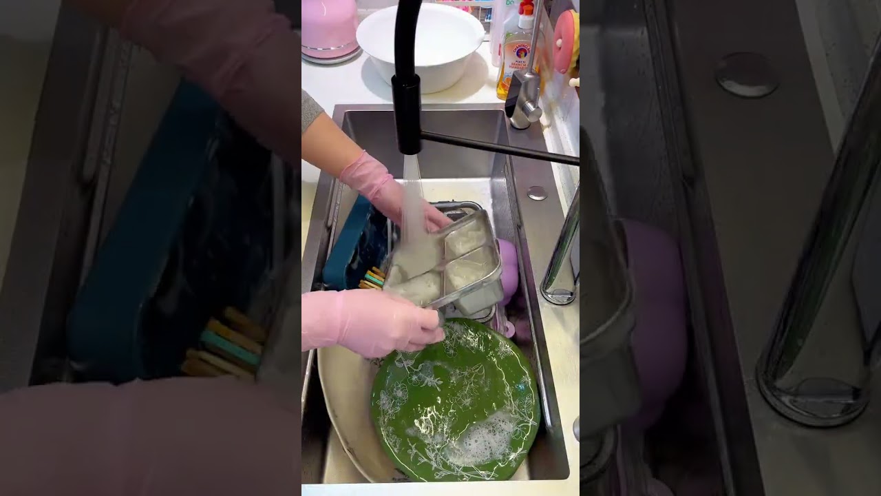 当你在视频里看到这个，洗碗时间到啦