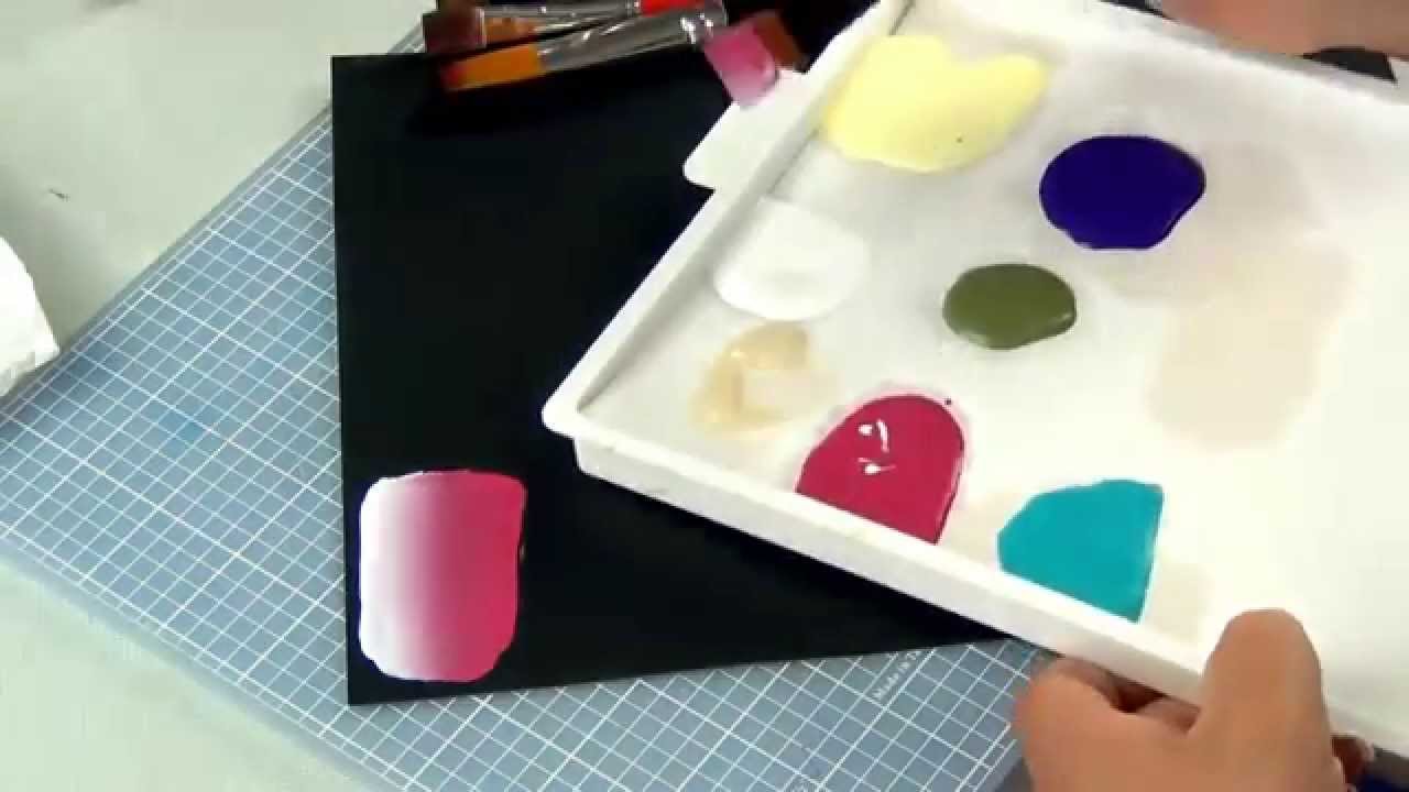 Como pintar flores pinceladas (3/4)