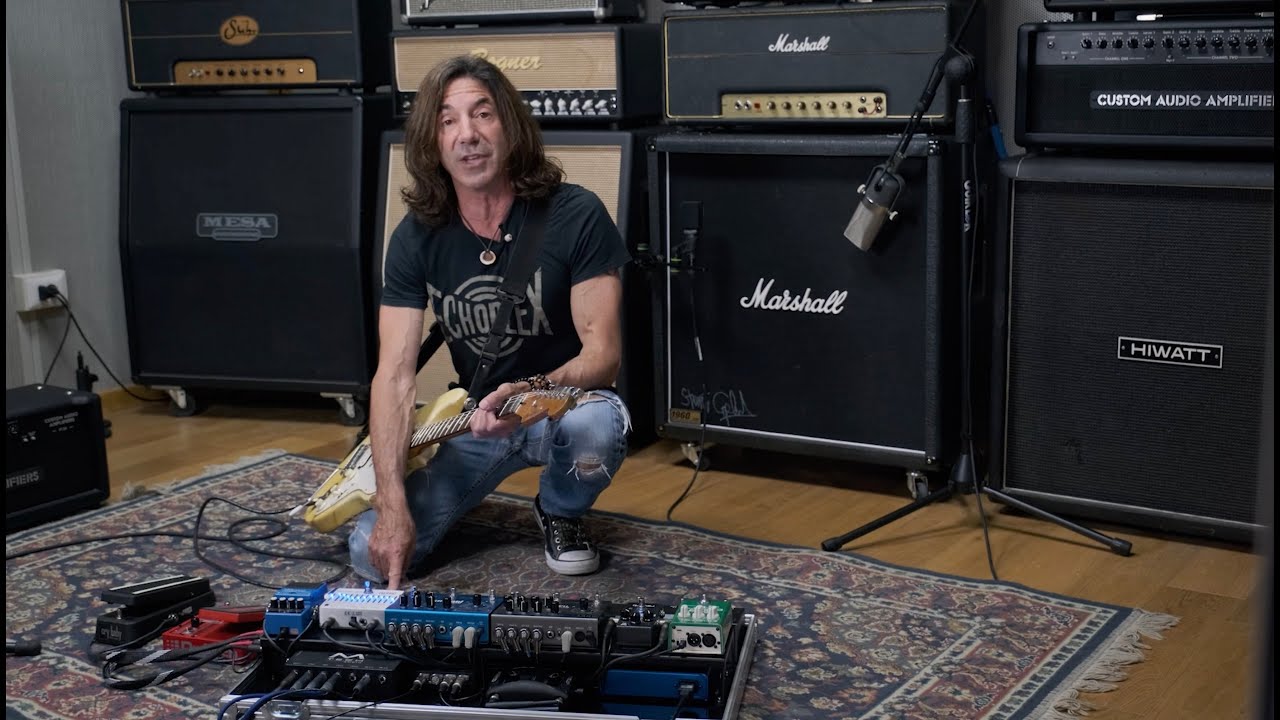 Stef Burns' pedalboard by M-Tech Audio